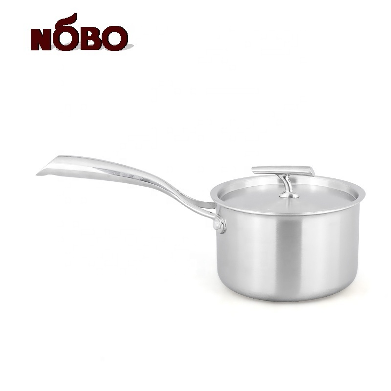 NOBO Heavy Duty Surgical Stainless Steel German Style Tri-ply Cookware Sets with Food Grade Material