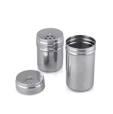 Wholesale Stainless Steel Spice Jars Salt Pepper Shaker Metal Spice Bottle