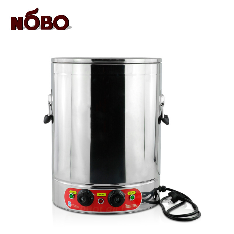 Restaurant Commercial Steam Stock Pot Bucket Stainless Steel Electric Steamer Pot with Flexible Handle