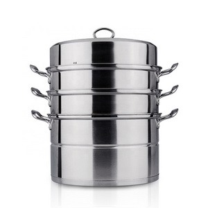 Favorable price commercial rice cake steamer stainless steel food steamer with 2/3 layer