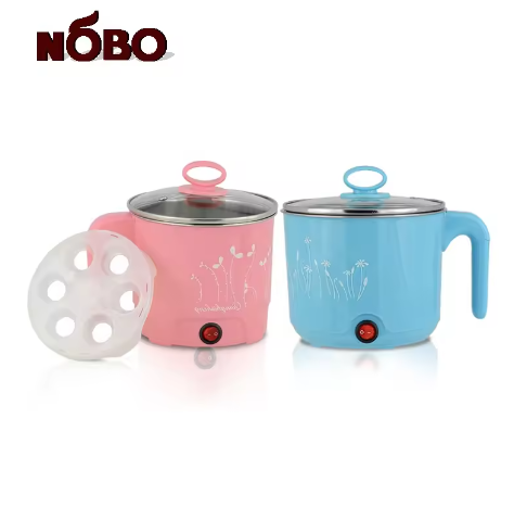 NOBO Brand Portable Insulated Stainless Steel Mini Multi Cooker Modern Electric Hot Pot