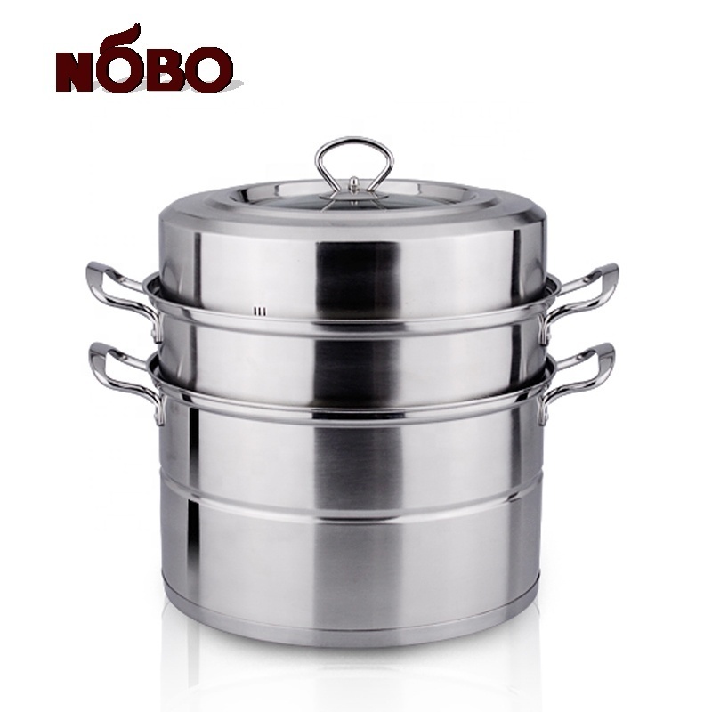 Favorable price commercial rice cake steamer stainless steel food steamer with 2/3 layer