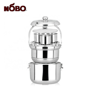 Large Commercial  Cooking Stock Pot Energy Saving magic Stainless Steel Flame Free Cooking Pot