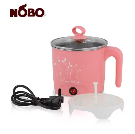 NOBO Brand Portable Insulated Stainless Steel Mini Multi Cooker Modern Electric Hot Pot