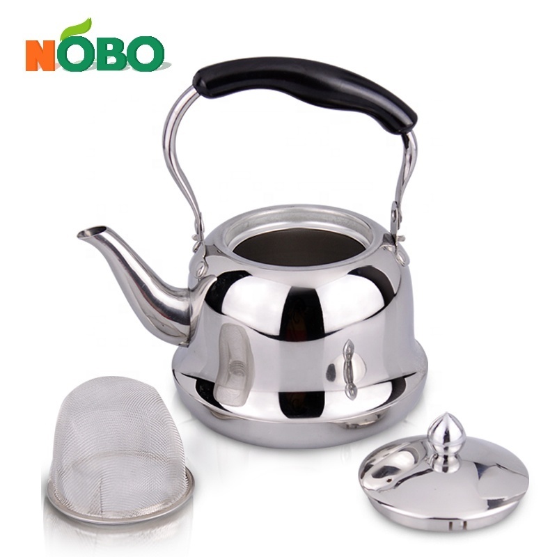 Wholesale antique milk coffee boiling kettle travel water tea pot stainless steel whistling tea kettle for camping