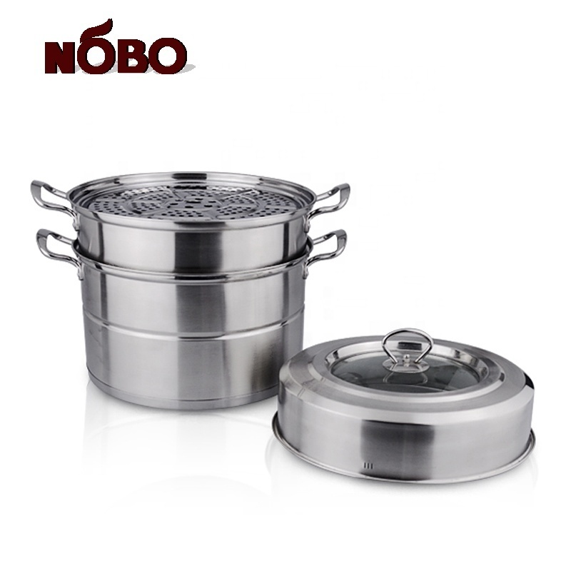 Favorable price commercial rice cake steamer stainless steel food steamer with 2/3 layer