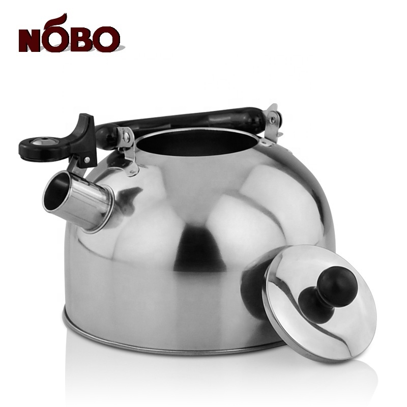 High Quality Portable Custom Color Travel Kettle 304 Stainless Steel Whistling Induction Kettle