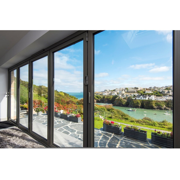 Original Factory Price Heat Insulation System Double Triple Glazed Aluminium Sliding Folding Screen Doors