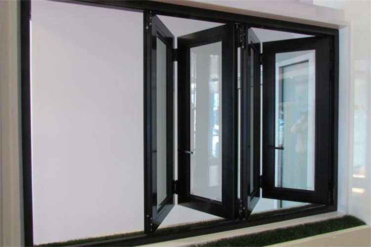 Balcony Latest Design Accordion Awning Aluminium Bi Fold Window Vertical Folding Glass Windows