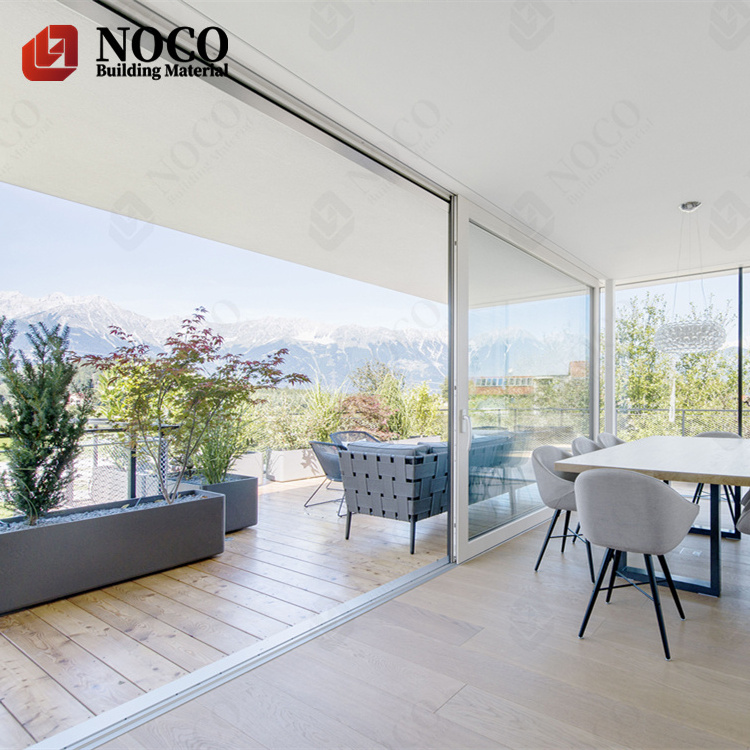 NOCO Aluminium Stack Slider Multi Slide Certified Unbreakable Bullet Proof Laminated Glass Sliding Door