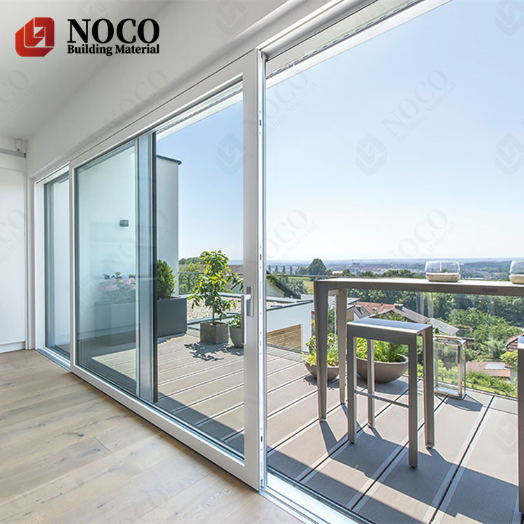 NOCO Aluminium Stack Slider Multi Slide Certified Unbreakable Bullet Proof Laminated Glass Sliding Door