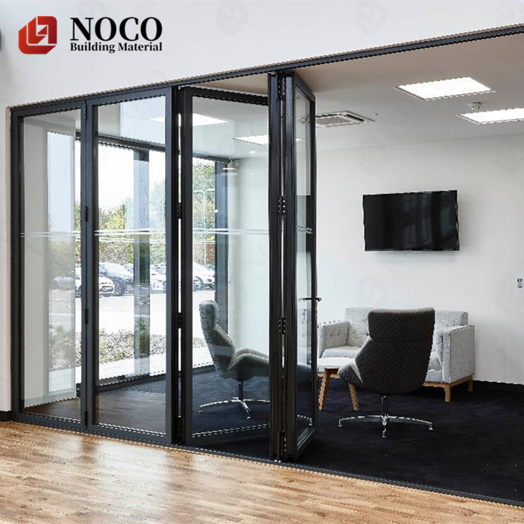 Original Factory Price Heat Insulation System Double Triple Glazed Aluminium Sliding Folding Screen Doors