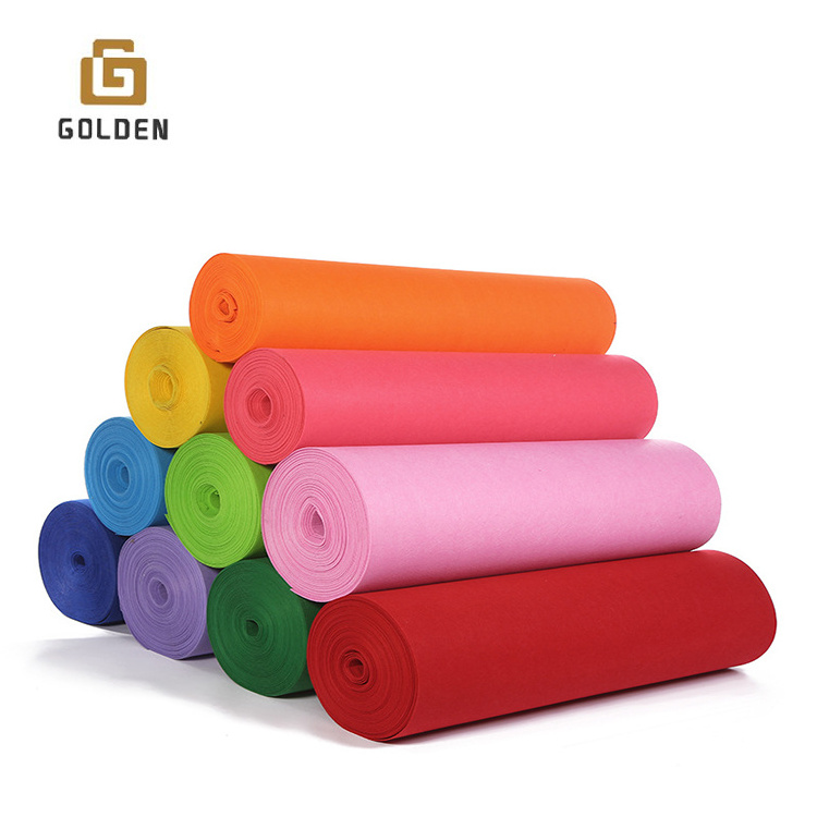 2mm 3mm Needle Punched Tennis Ball Felt Fabric Polyester Tennis Felt Fabric Hot Sale Needle Punched Nonwoven Fabric