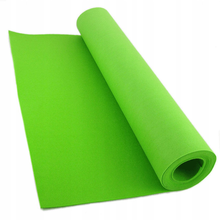 Manufactory Pet Nonwoven Fabric Needle Punch 100% Colorful Polyester Thick Painter Tennis Ball Felt Material