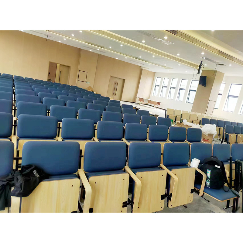 Modern Wood Folding Retractable Education School Church Stadium Seat Auditorium Chair Telescopic Seating Chair For Sale