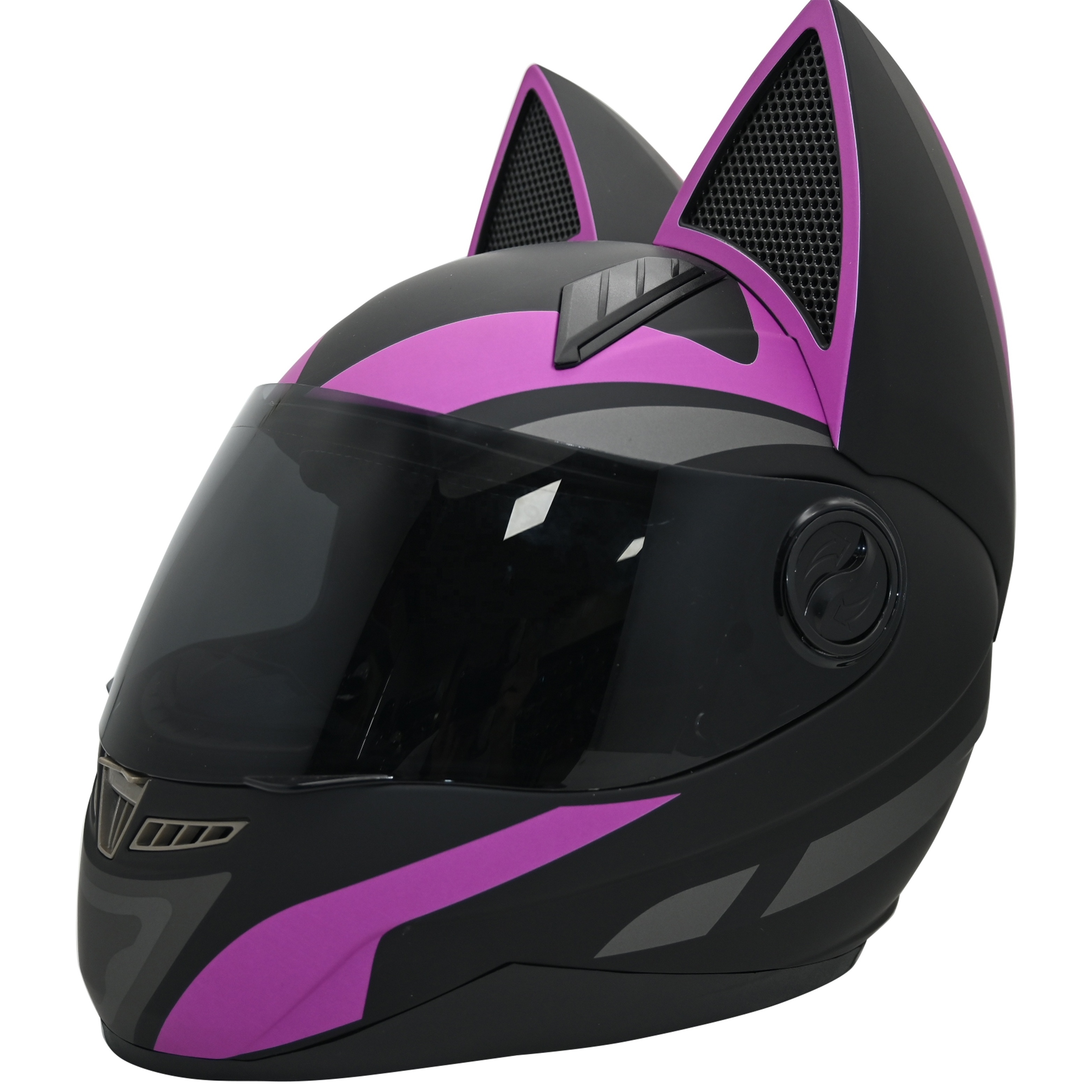 Chinese OEM Factory High Quality Cat Ears Design Full Face Cascos Para Moto Helmet