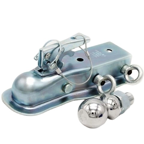 High Quality Customized Straight Tongue Trailer Coupler 2-Inch Hitch Ball 3-Inch Channel Capacity 5000 lbs