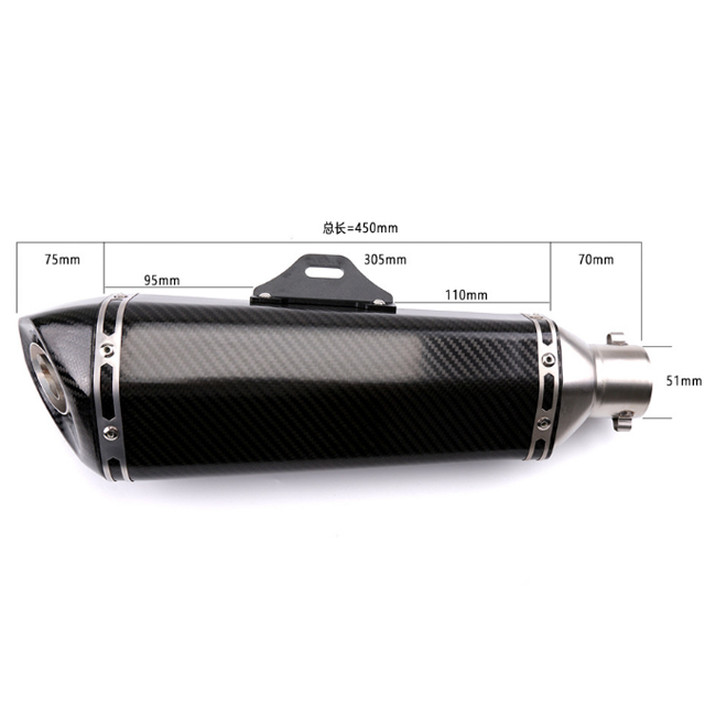 OEM high performance universal motorcycle exhaust muffler pipe