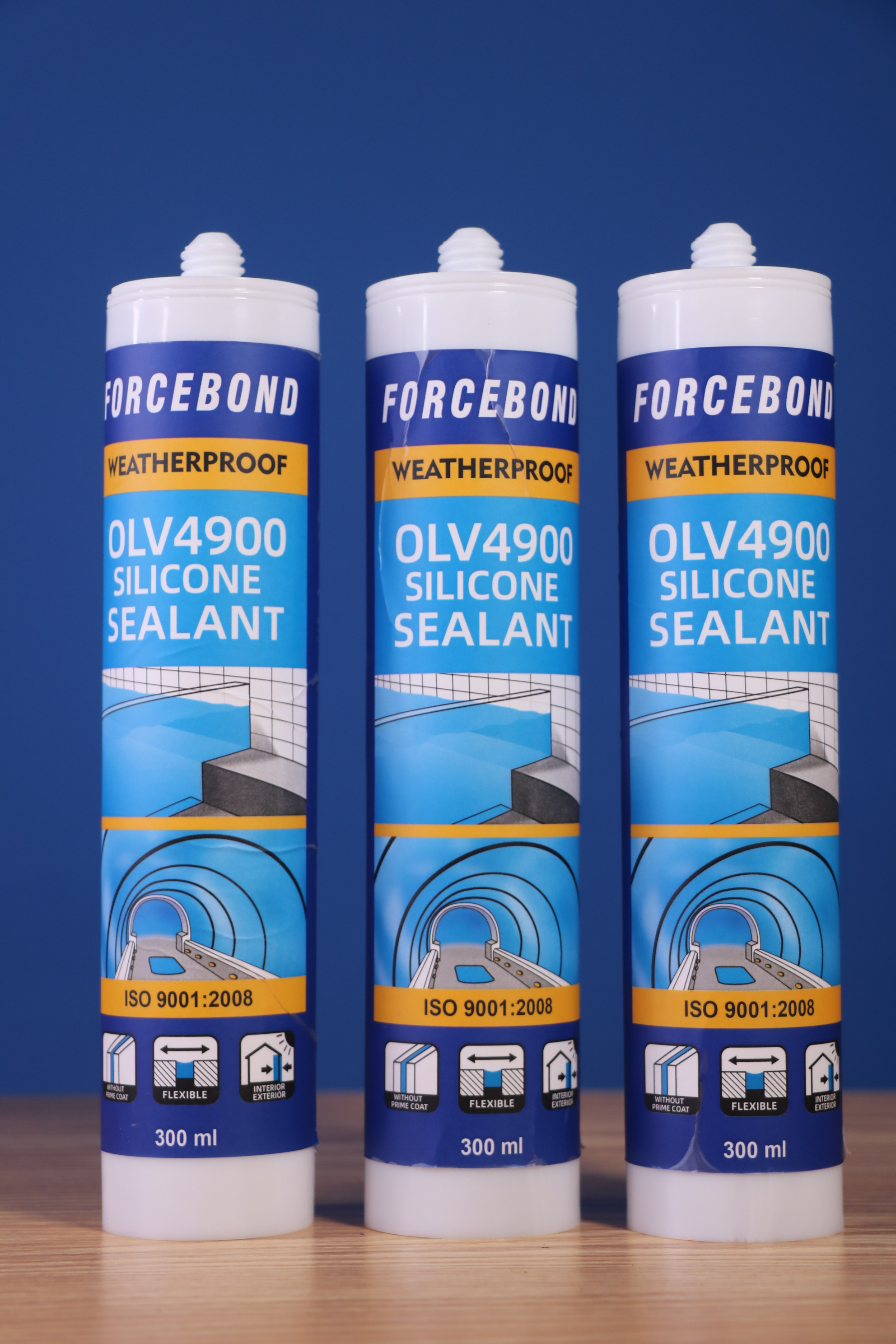 Swimming pool silicone sealant chemical adhesive RTV weatherproof 300ml OEM available on construction