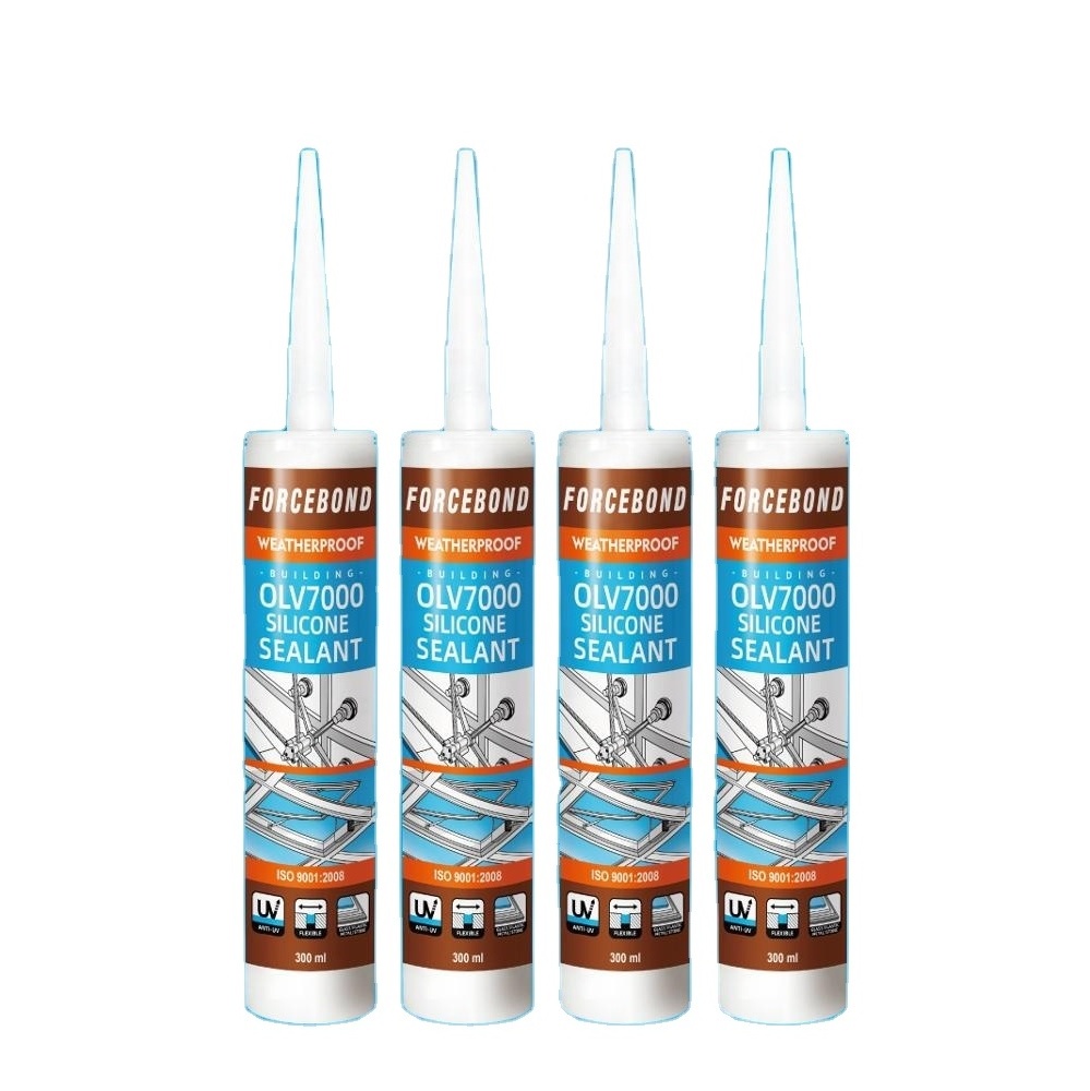 Curtain wall accessories 300ml  OLV7000 Neutral weatherproof silicon glue for glass caulk for window