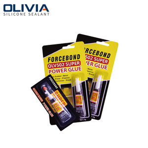 New arrival caulks silicona force bond transparent glass adhesive super glue 502 for room usage