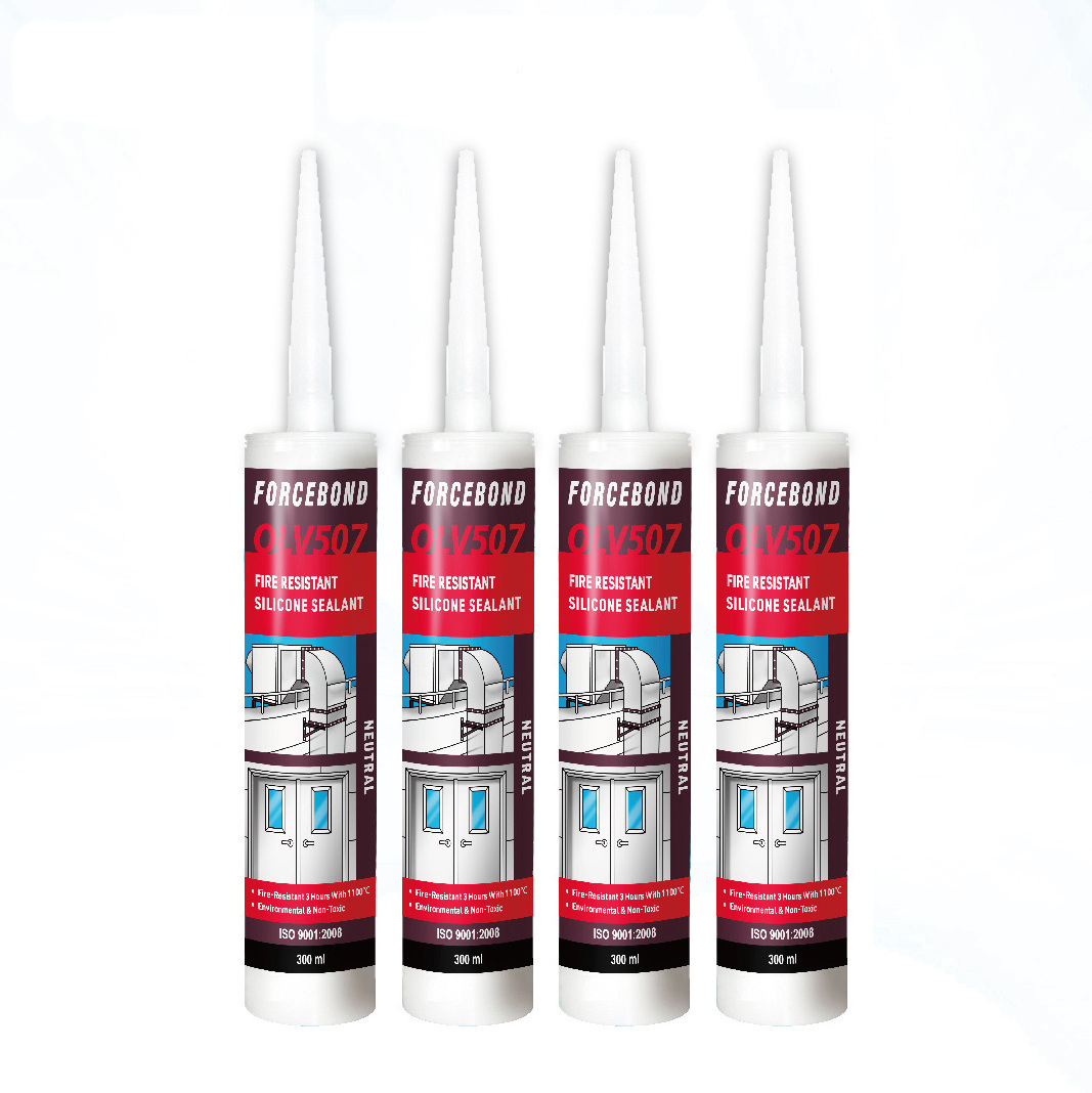 Low price ceramic coating fire stop neutral cure silicona silicone mastic sealant with heat resistance