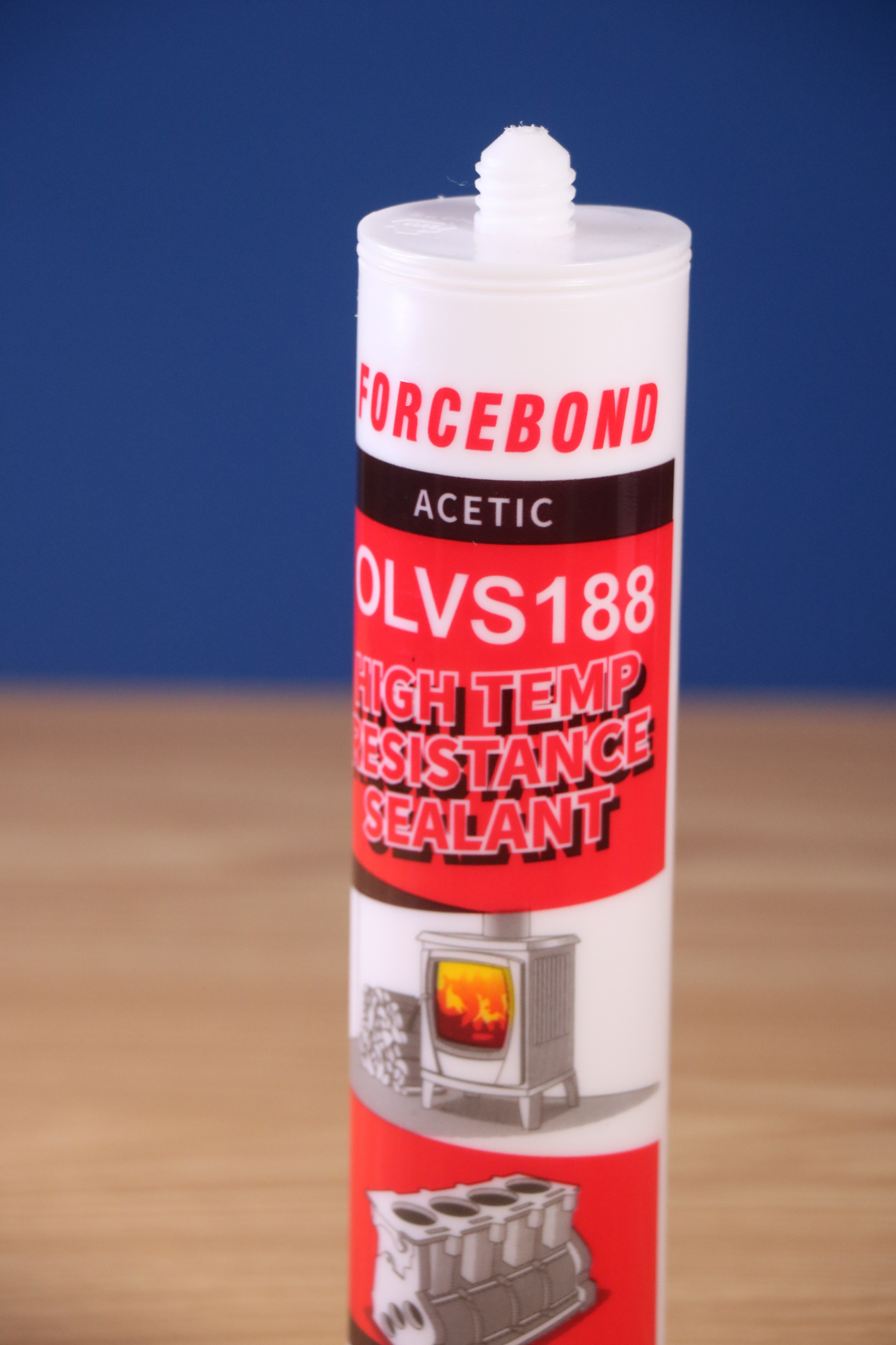 OLVS188 High Temp Resistance Acetic Silicone Sealant Good Performance Under Oily Environment For Engine