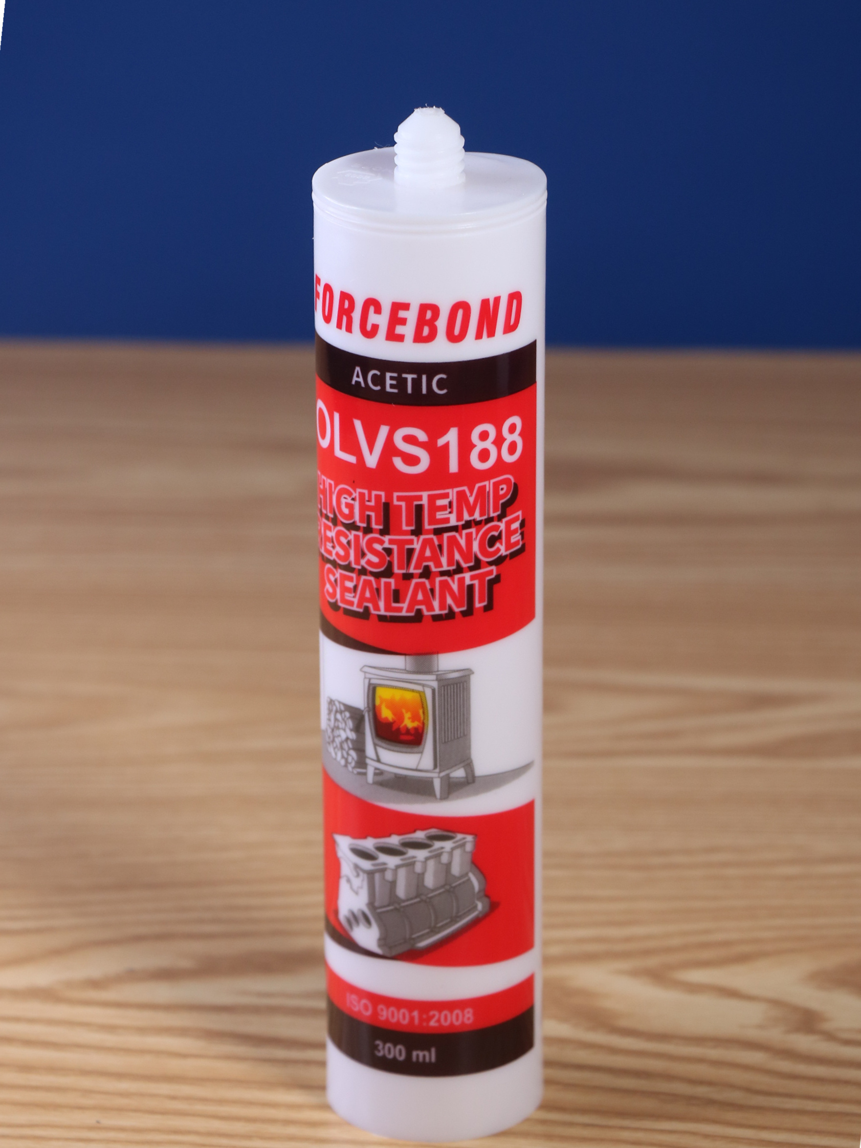 Direct selling high temperature silicon fireproof acid red silicone sealant for construction