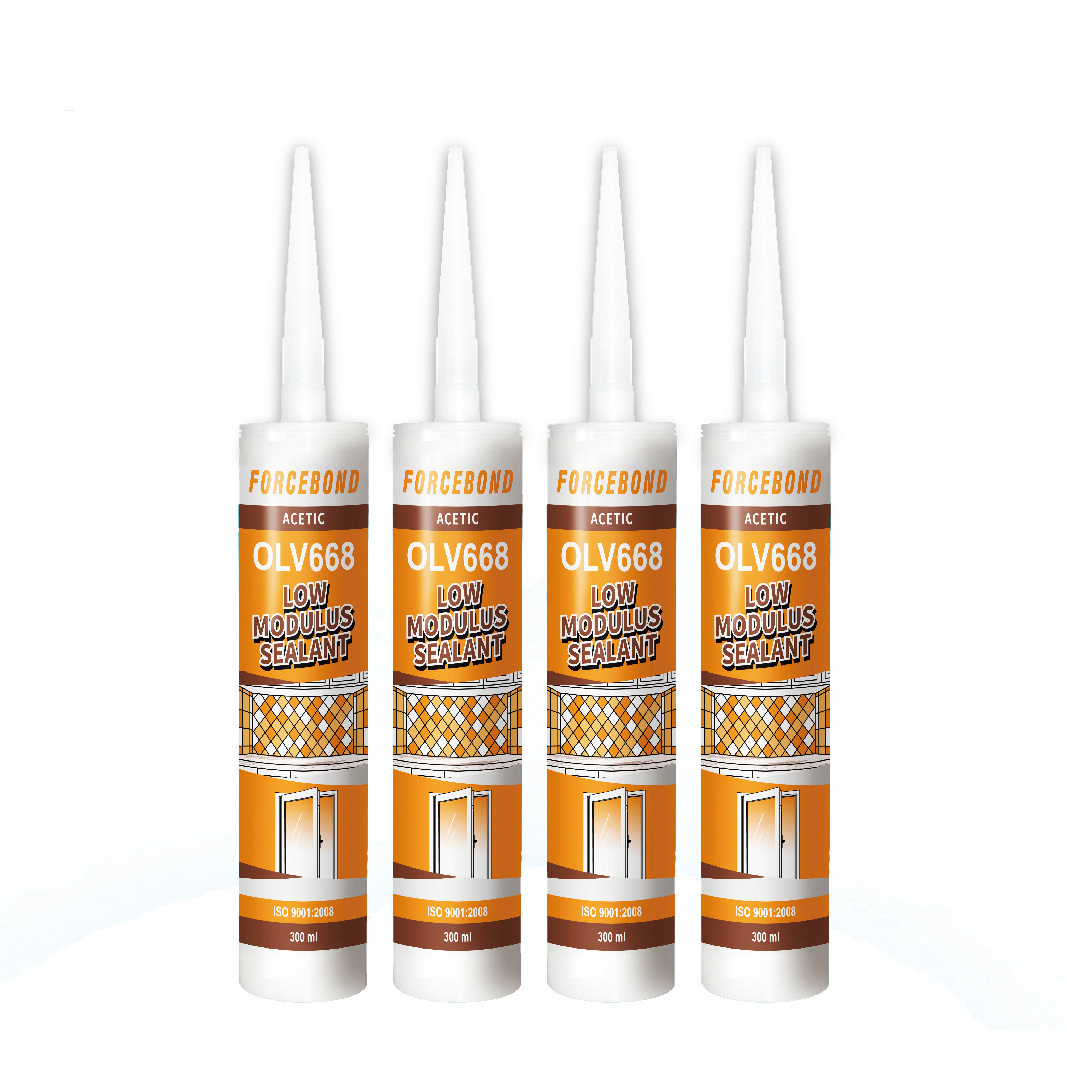 Wholesale silicona 250 ml wall crack repair glass repair fluid acetic silicon sealant for wall and window