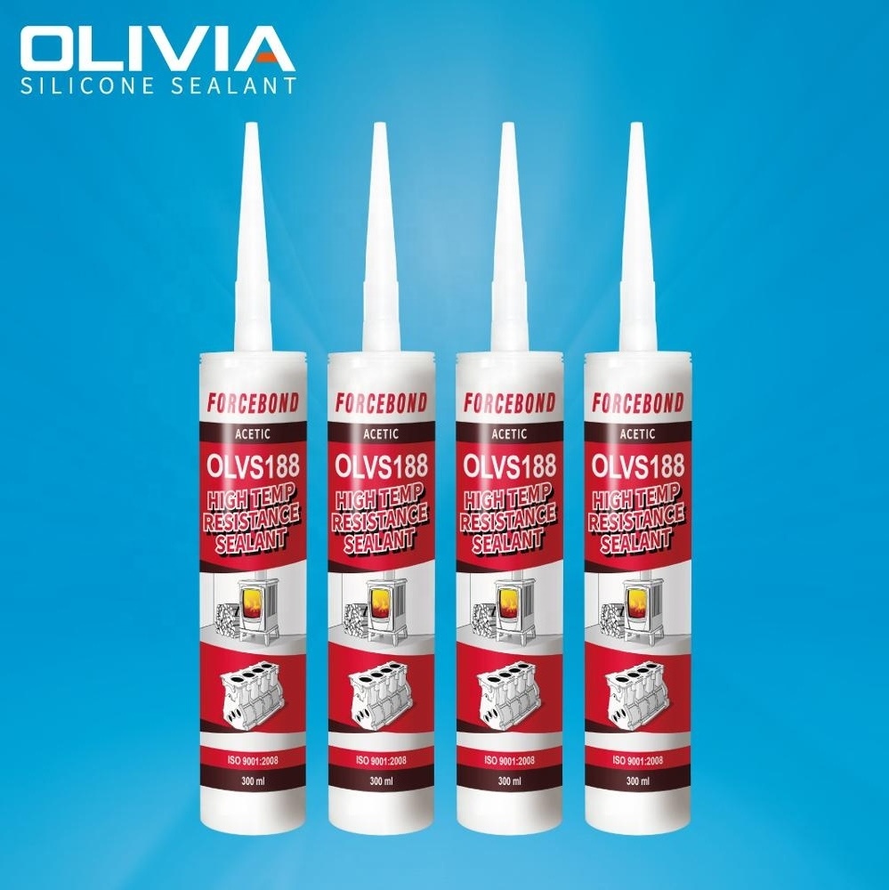 OLVS188 High Temp Resistance Acetic Silicone Sealant Good Performance Under Oily Environment For Engine