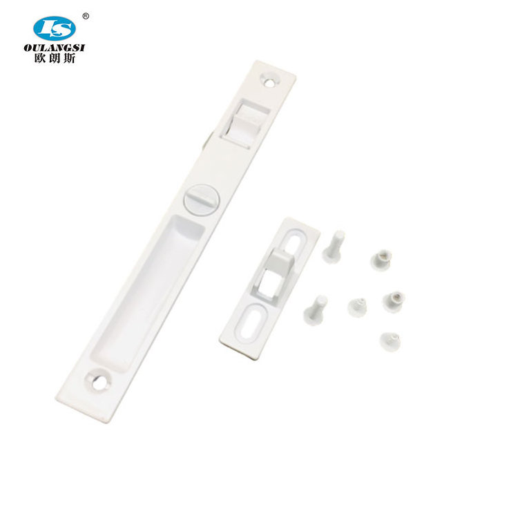 White Color Pvc Sliding Window Lock, Double Sides Lock