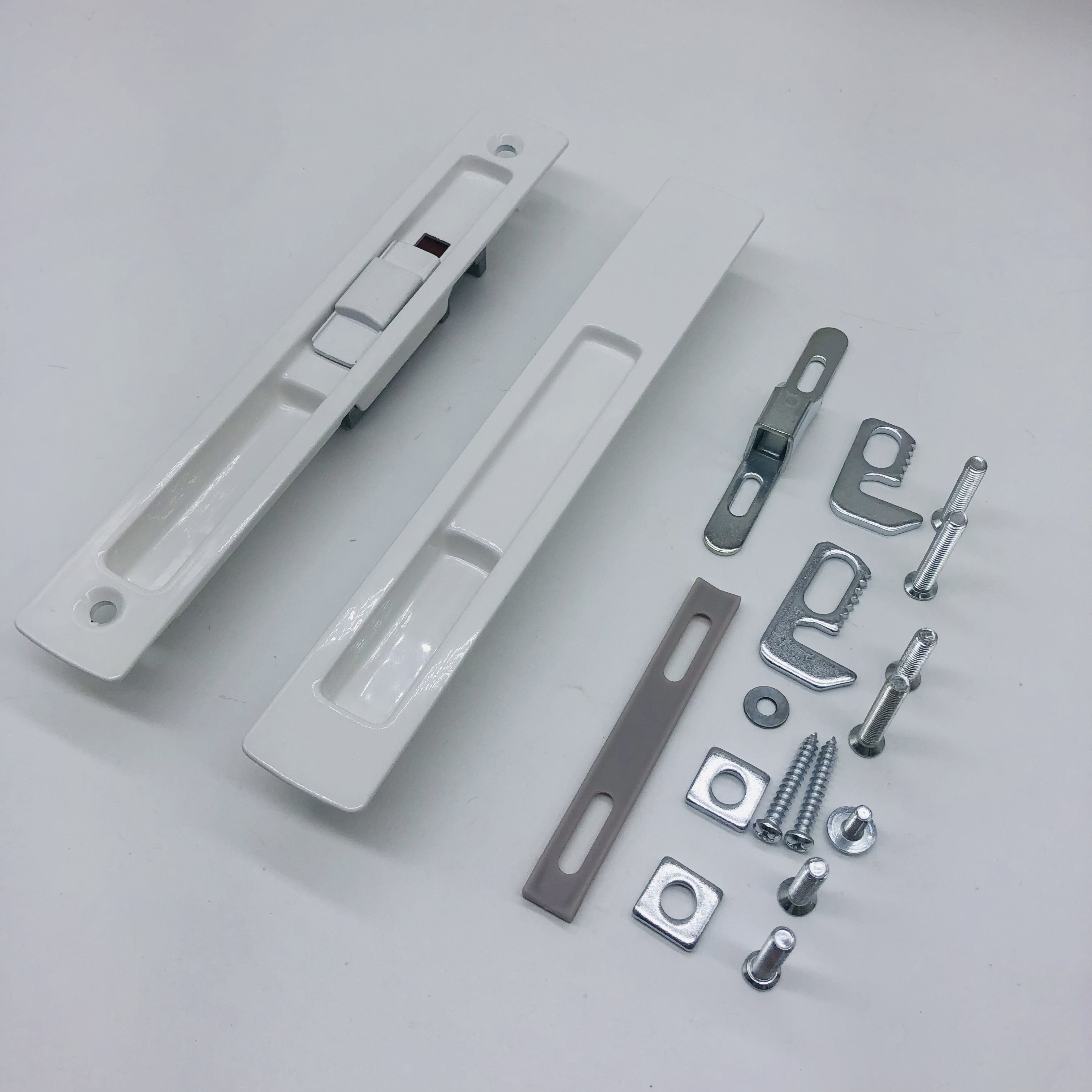 OLS-D07 White Color Aluminum Sliding Window Door Lock Double Sides Door Latch