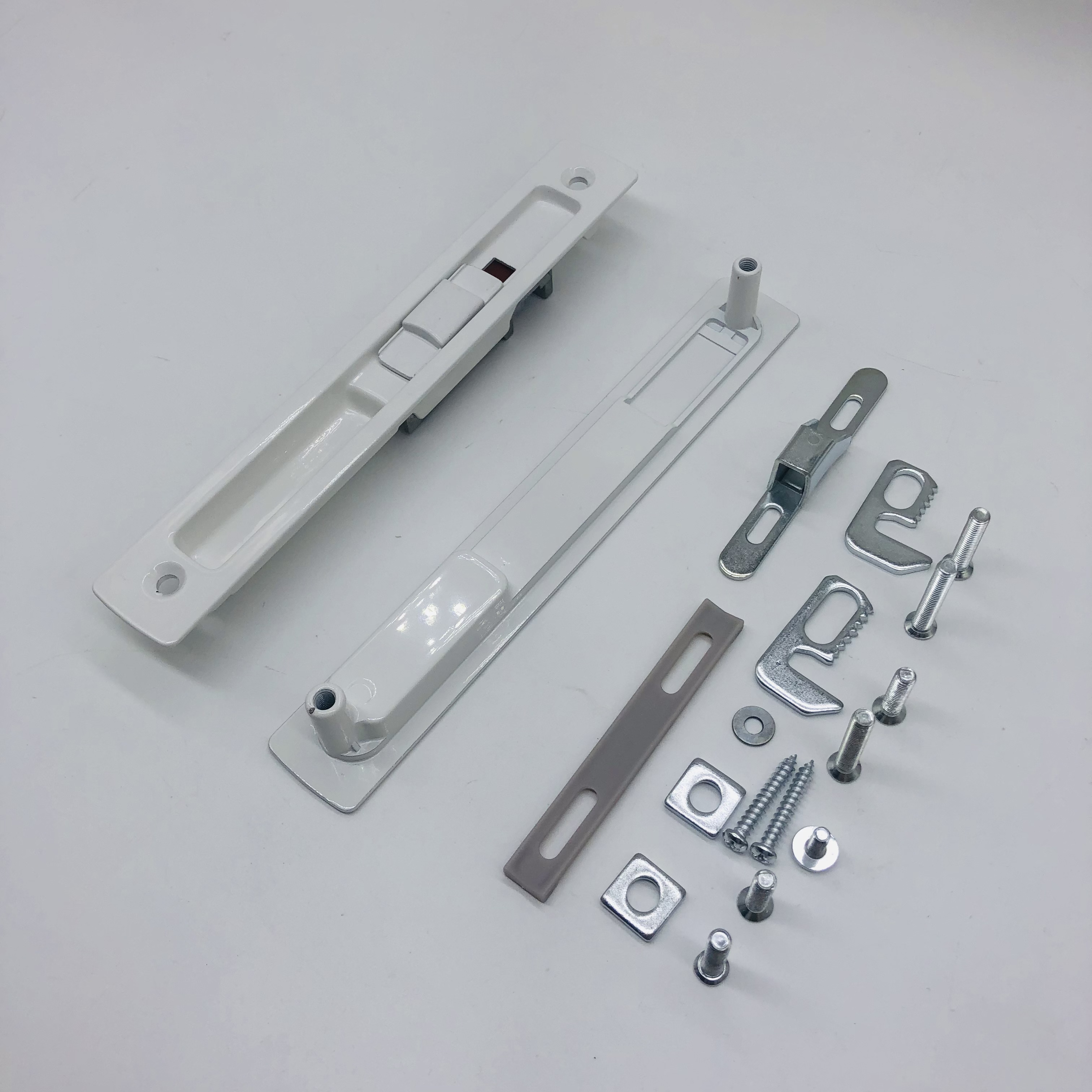 OLS-D07 White Color Aluminum Sliding Window Door Lock Double Sides Door Latch