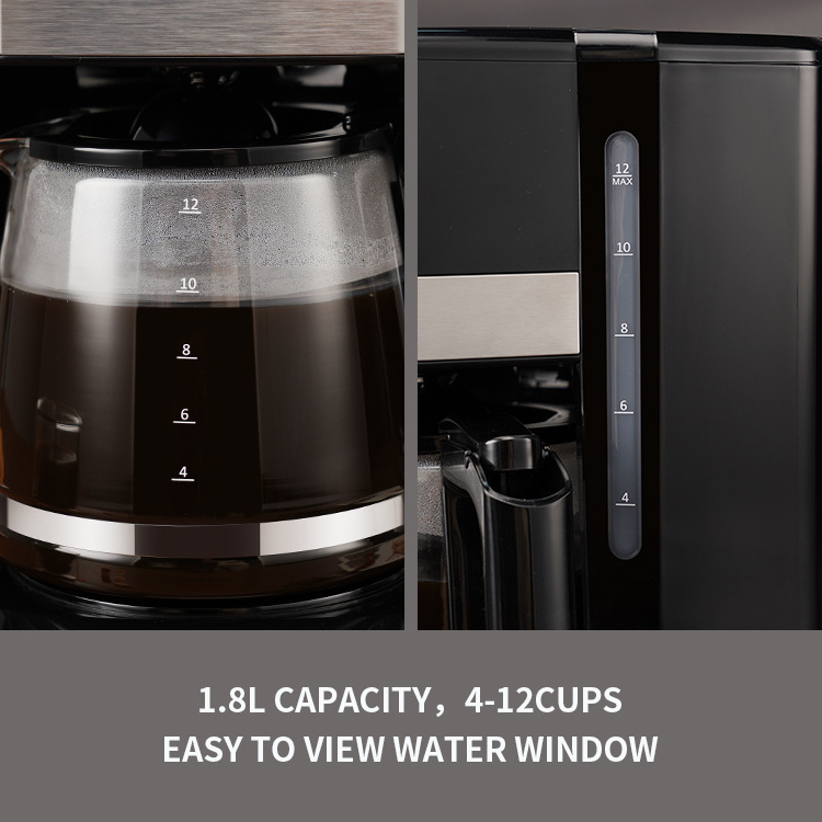 Anti-Drip Drip Coffee Maker 2 Hours After Brewing Complete Electric Coffee Maker The Carafe Plate Automatic Coffee Maker