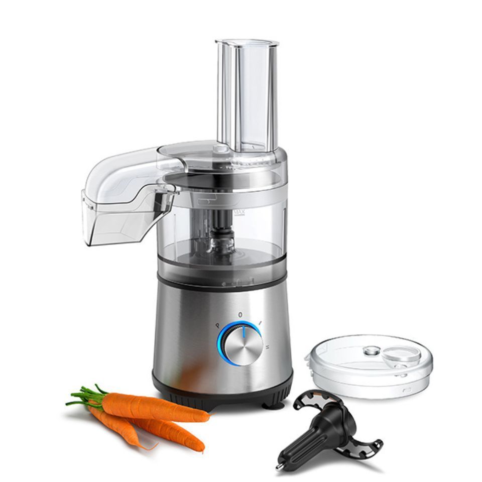 Kitchen Essentials Food Chopper for Vegetables Meat Grains Nuts 8 Cup Silver Stainless Steel Accessories Food Processor