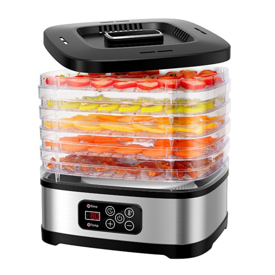 2024 Gift Party 5 BPA-Free Fruit Veggies Trays Dehydrator Machine Meat Temperature Control Digital Food Dehydrator Maker