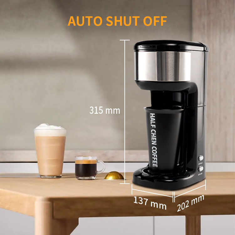 Iced Instant Coffee Machine K Cup & Ground Coffee Descaling Reminder and Self Cleaning Capsule Coffee Machine