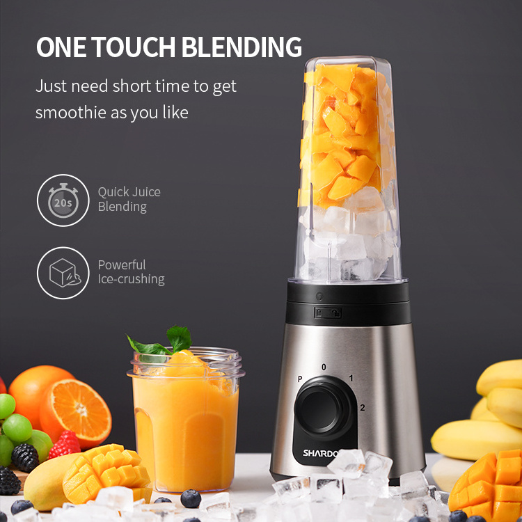 One Touch Operation Travel Kitchen Juicer Blender 10oz & 20oz Blender Cups Personal Blender Mixer