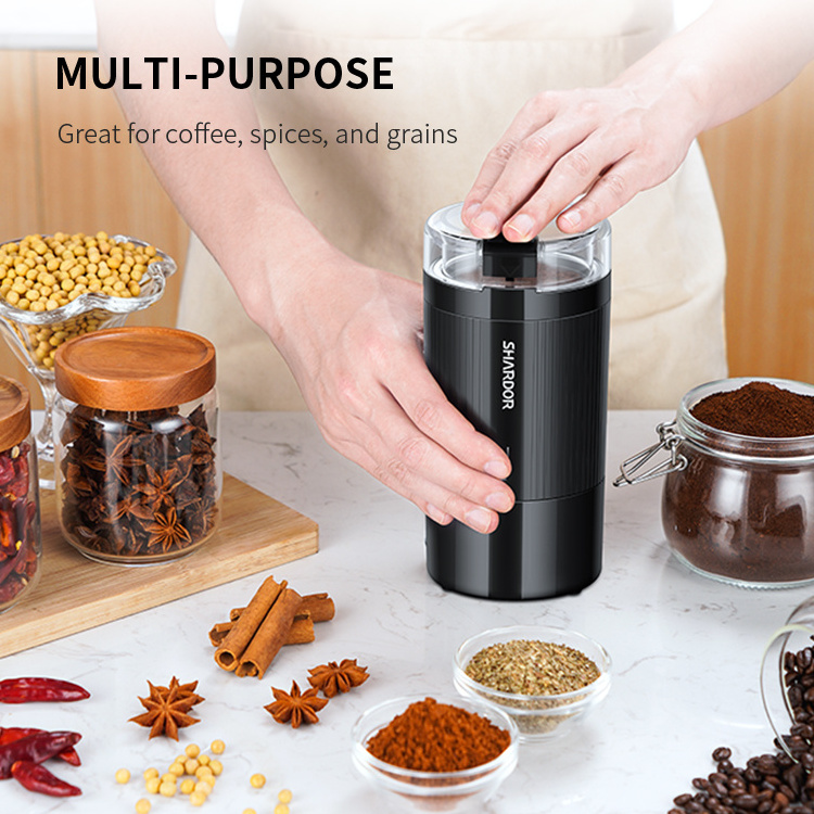 Low Noise Coffee Grinder Electric Herb Wet Grinder for Spices and Seeds Compact Body Kitchen Home Use Grinder