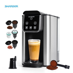 3 in 1 K Cup and Ground Coffee Machine 50oz Large Water Reservoir Self Cleaning Single Serve Coffee Maker