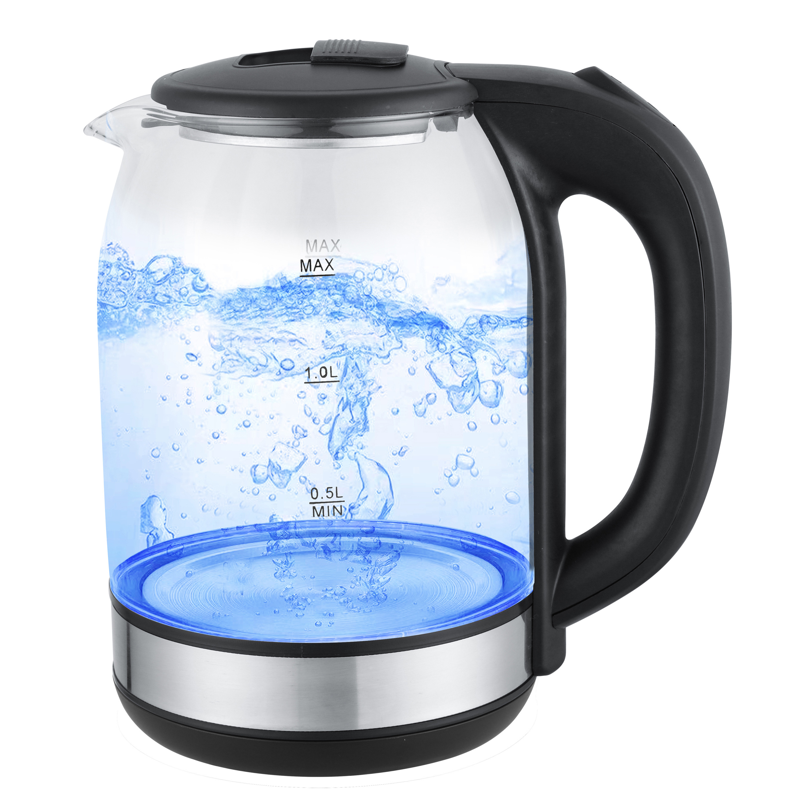 Most Popular Electric Kettle 1.8L1800W Glass Body Design Electric Water Kettle Glass for Home Appliance