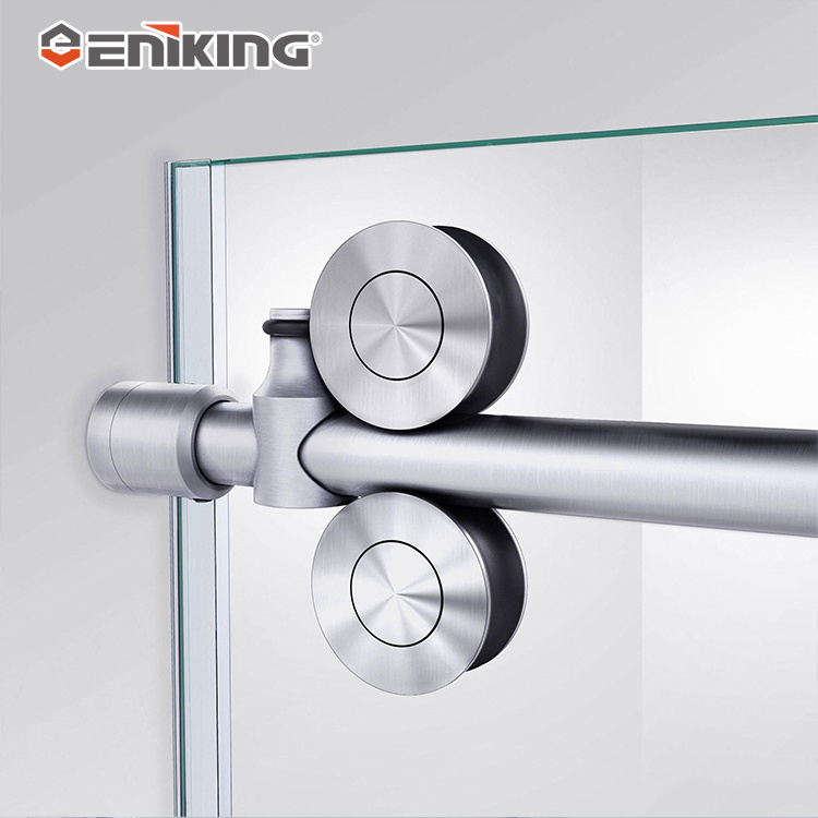 Stainless Steel Hinge Tempered Glass Swing Shower Screen Aluminum Bathroom Two Glass Shower Door