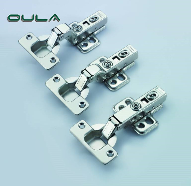 Factory wholesale 100g clip on interior concealed iron hydraulic hinge for wood kitchen cabinet box