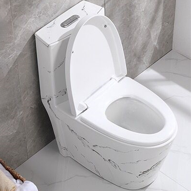 Sanitary wares one piece siphonic flushing floor mounted colored bathroom toilet bowl ceramic marble toilet