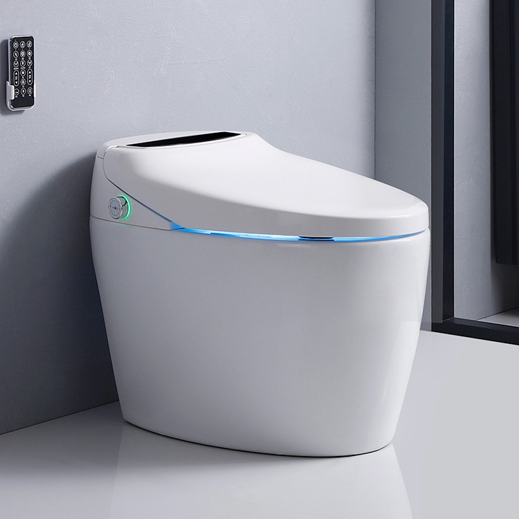 Modern style full function one piece water closet automatic toilet bowl ceramic smart intelligent wc toilet with bidet