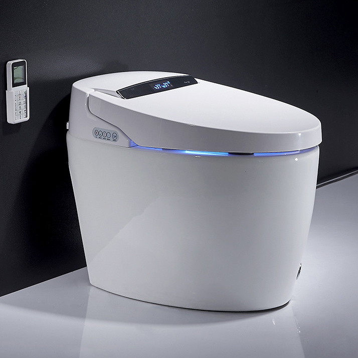 Inodoro con sensor bathroom intelligent heated smart toilet ceramic S trap siphonic toilet commodes