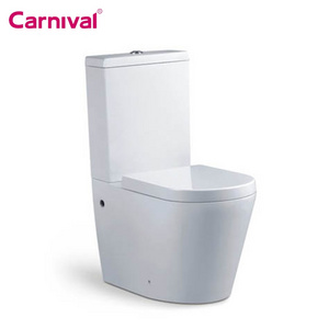 Modern stylish style top sell washroom wc sanitary ware white color water closet bathroom ceramic two piece toilet bowl