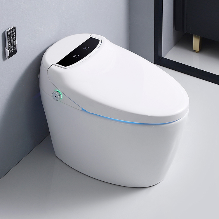 Modern style full function one piece water closet automatic toilet bowl ceramic smart intelligent wc toilet with bidet