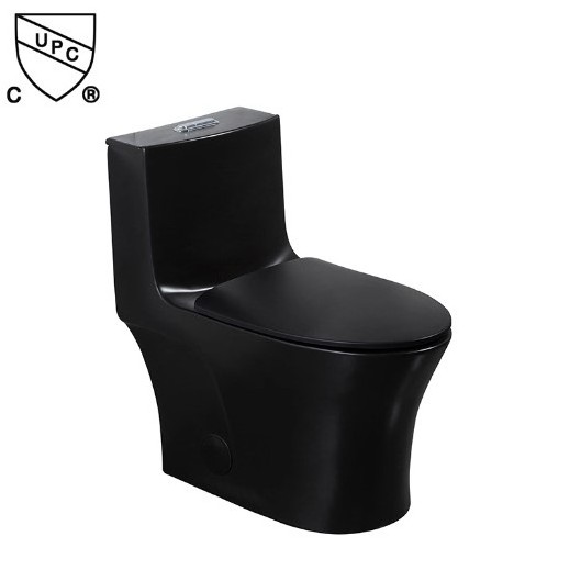 Cupc USA standard top sale sanitary ware black porcelain floor mounted toilet bowl countertop basin sink ceramic bathroom set