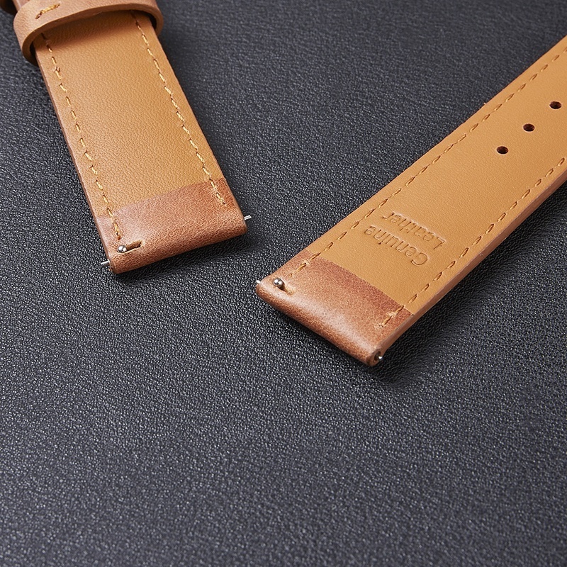 Manufacturer Direct Selling 8colors italian Watch Straps Leather 20mm 22mm Genuine Quick Release Strap with men Watch band